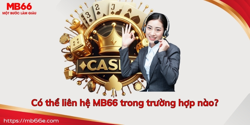 Có thể liên hệ MB66 trong trường hợp nào?